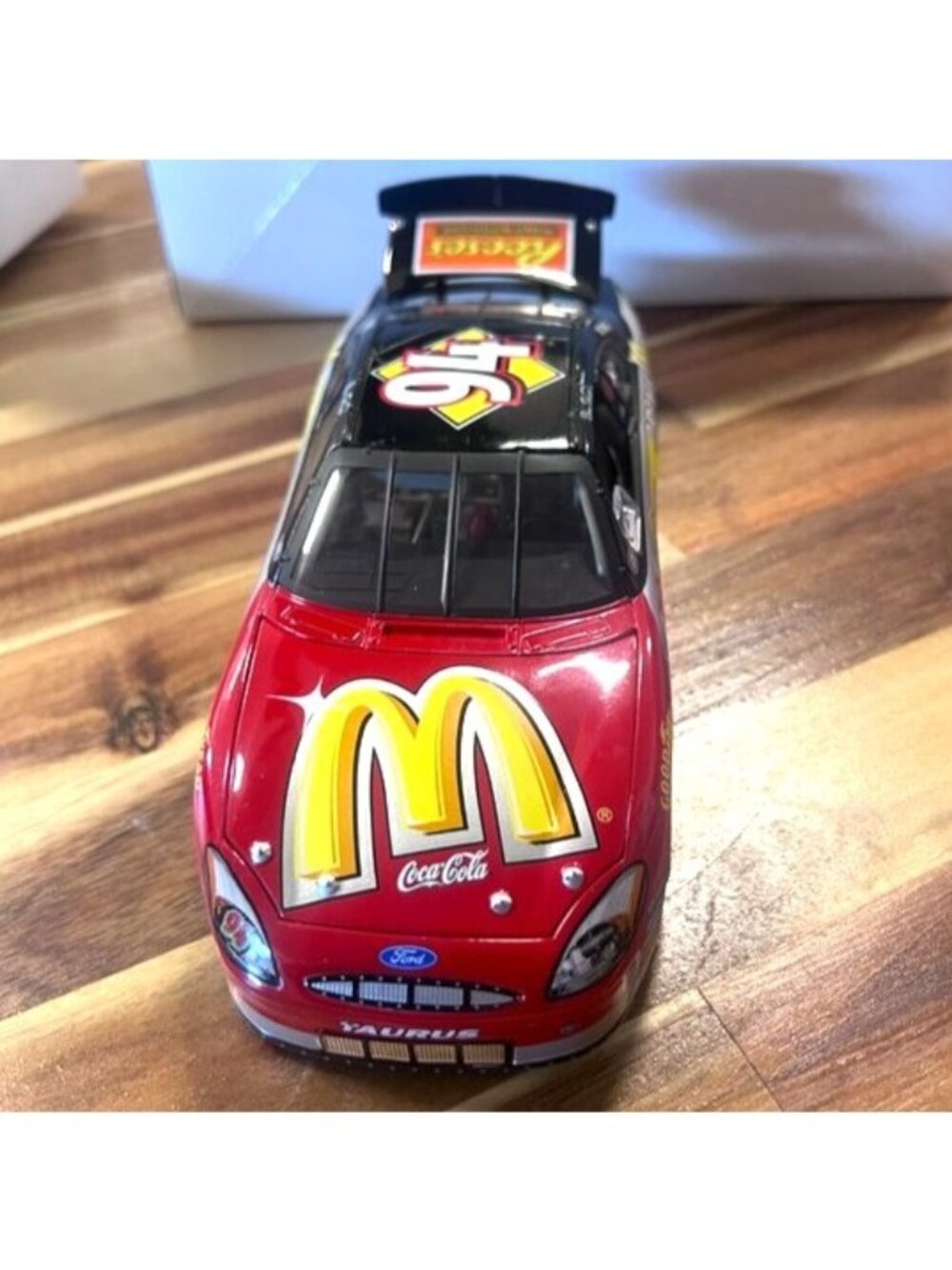 Silver 25TH Anniversary NASCAR Bill Elliott die cast car, #94 McDonald's